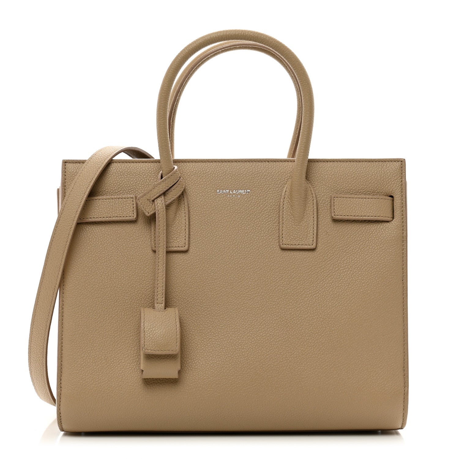 Saint Laurent Grained Calfskin Baby Sac De Jour Dark Beige 1 of 11