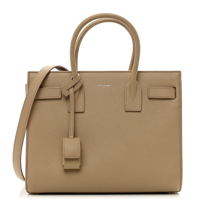 Saint Laurent Grained Calfskin Baby Sac De Jour Dark Beige 1 of 11