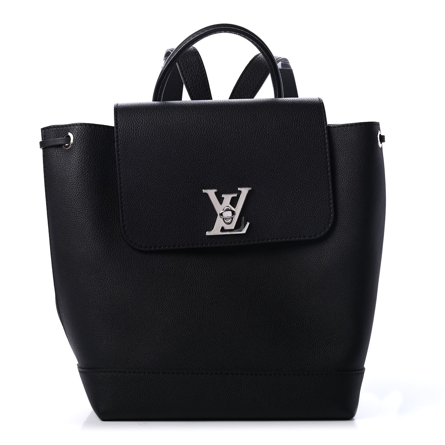 Louis Vuitton Calfskin Lockme Backpack Black 1 of 4