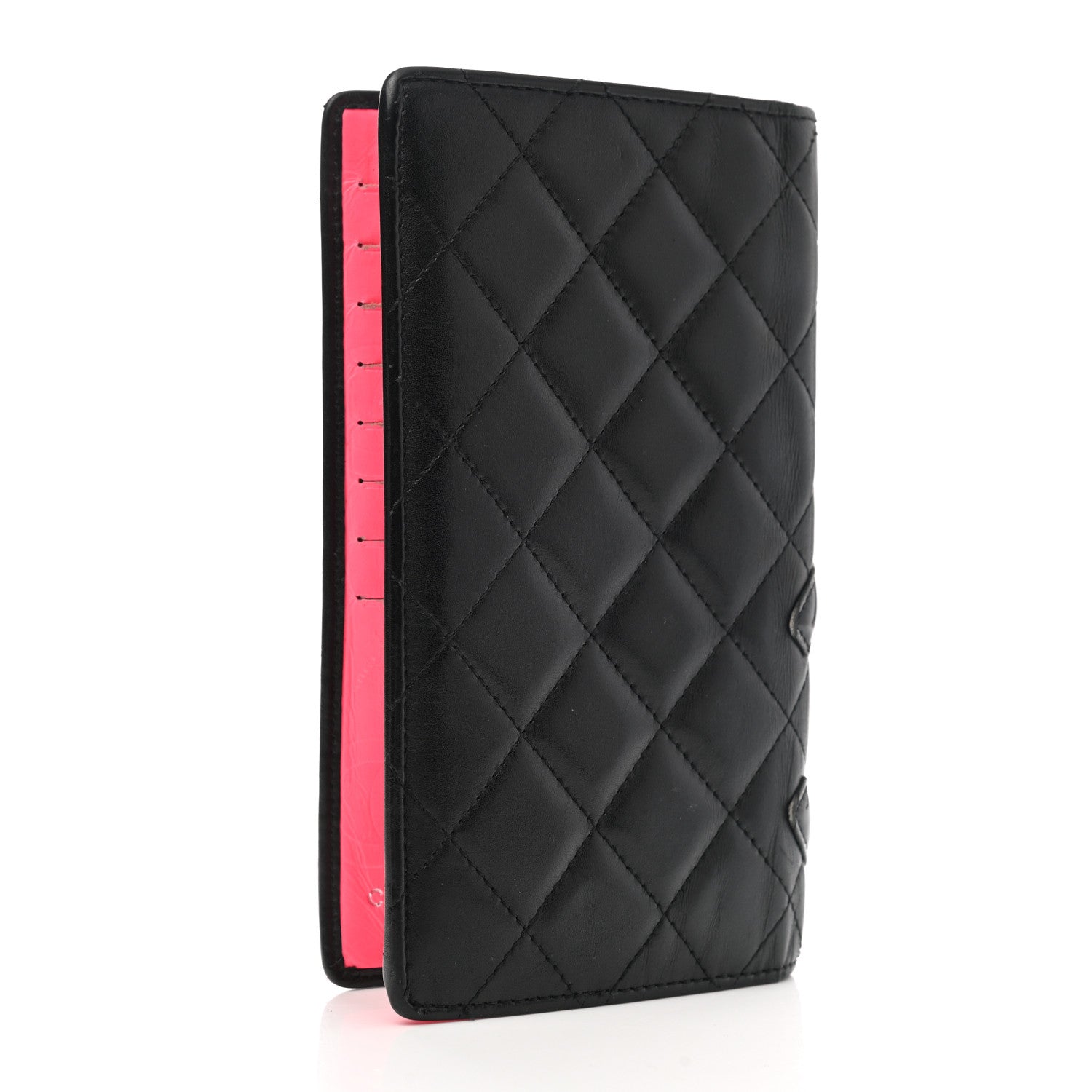 Chanel Calfskin Quilted Cambon Yen Wallet Black 3 of 16