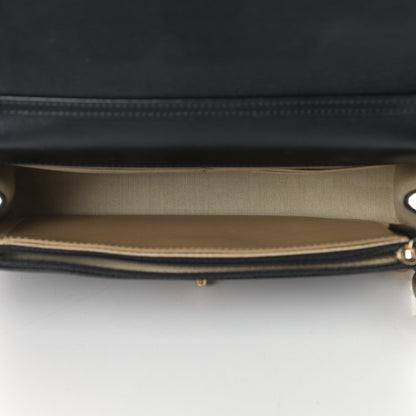 Chanel Lambskin Quilted CC Pearl Crush Wallet on Chain WOC Black 4 of 11