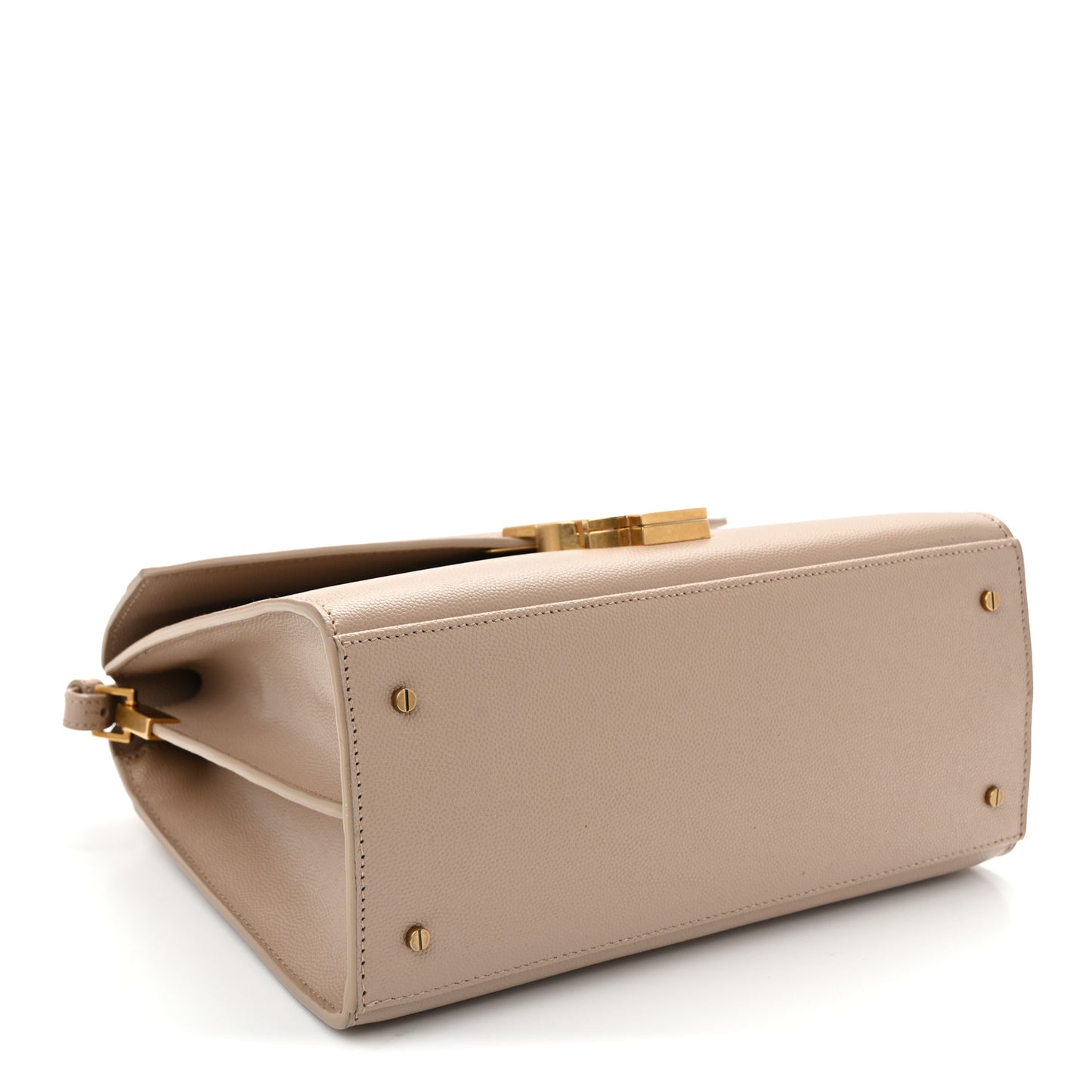 Grain de Poudre Medium Classic Monogram Cassandra Top Handle Dark Beige