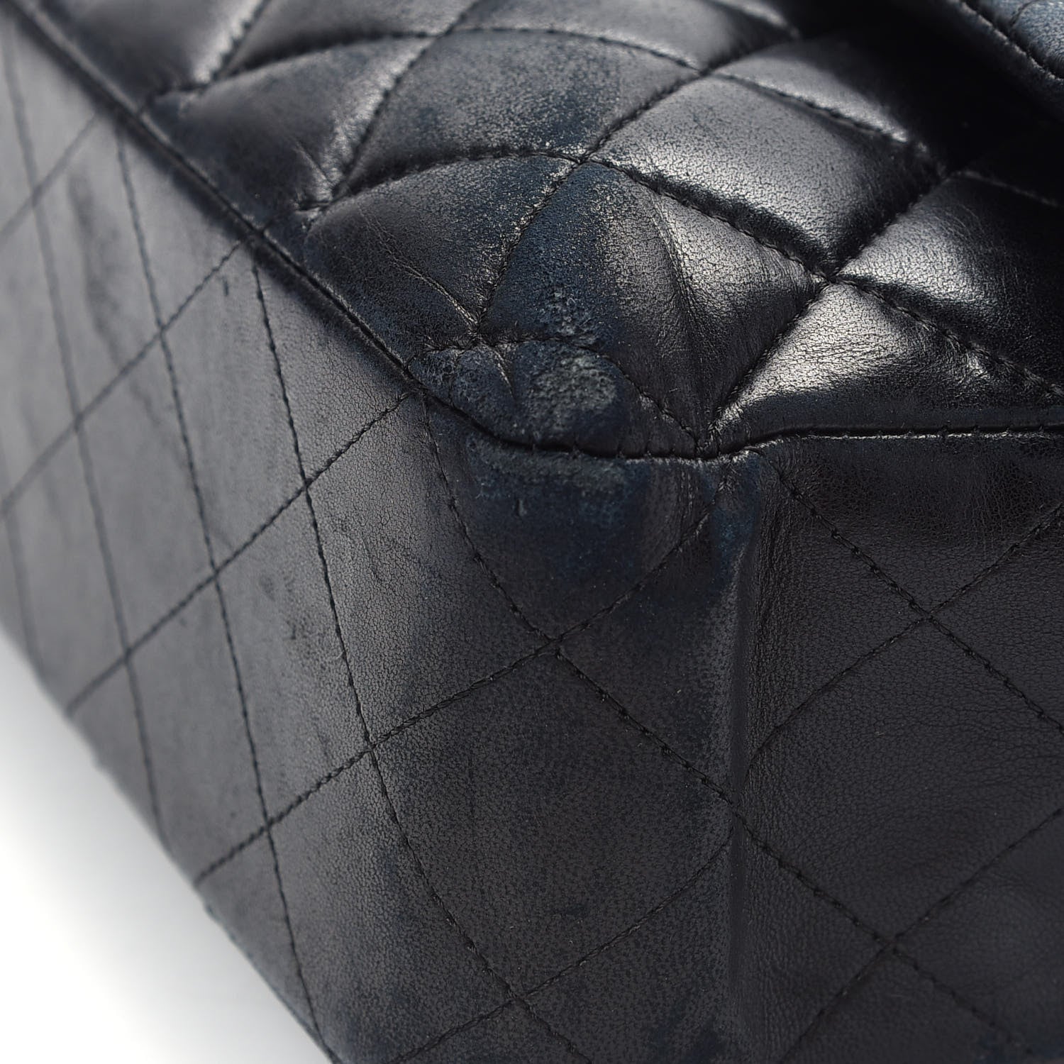 Chanel Lambskin Quilted Medium Double Flap Black 15 of 15