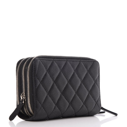 Chanel Caviar Quilted Zip Around Phone Holder Black 3 of 7