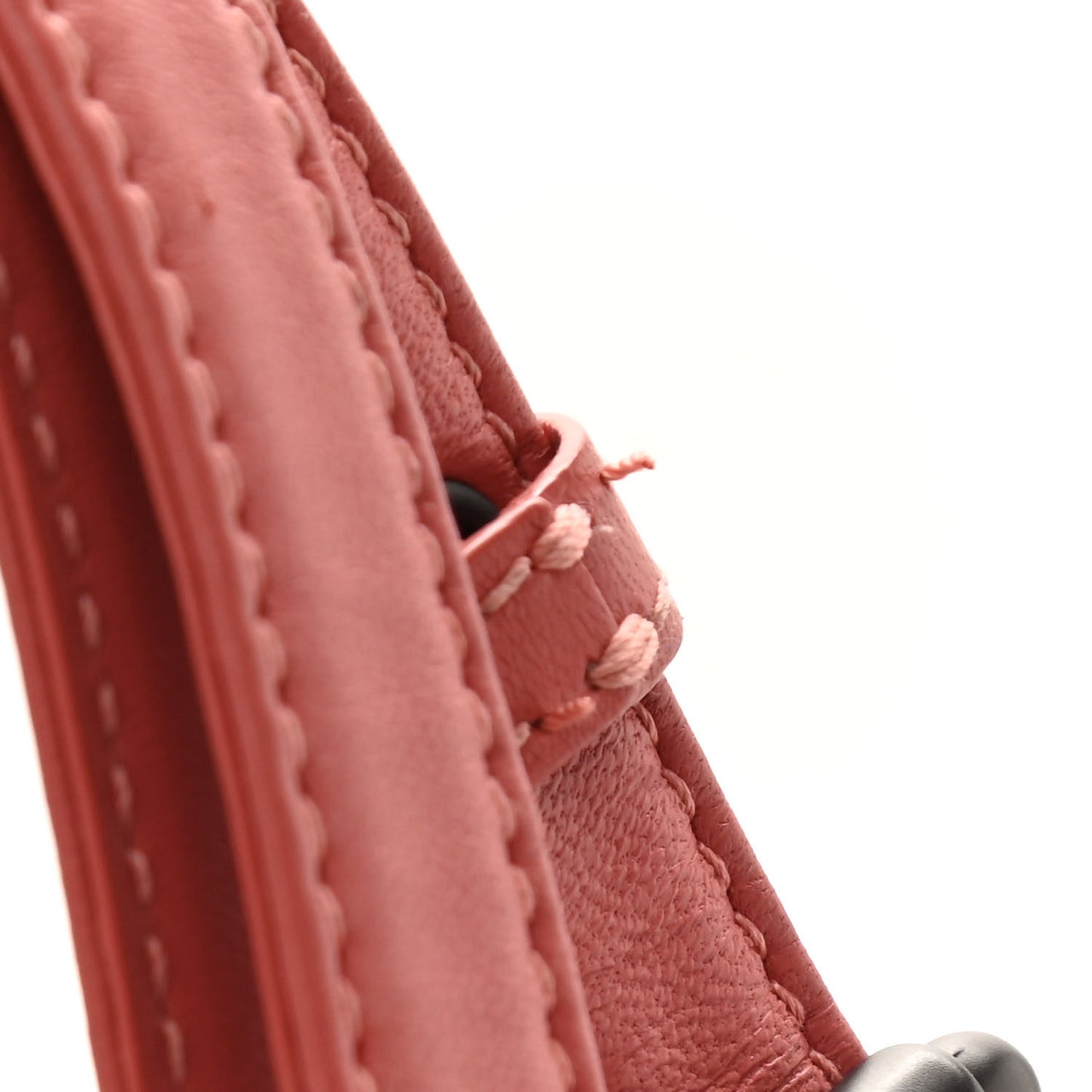 Nappa Intrecciato Large Capri Tote Corallo