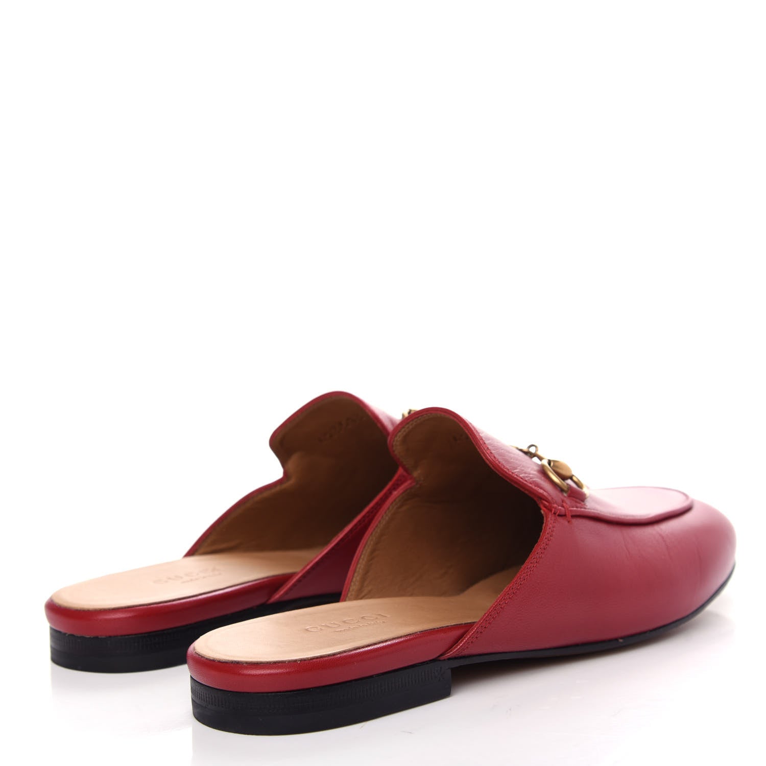 Gucci Malaga Kid Womens Princetown Slippers 37 Hibiscus Red 4 of 10