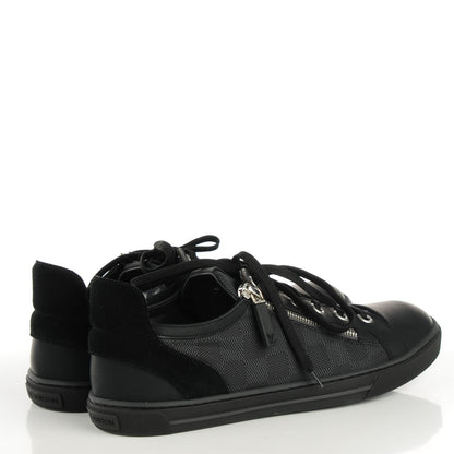 Louis Vuitton Damier Graphite Calfskin Suede Mens Aventure Sneakers 6.5 4 of 5