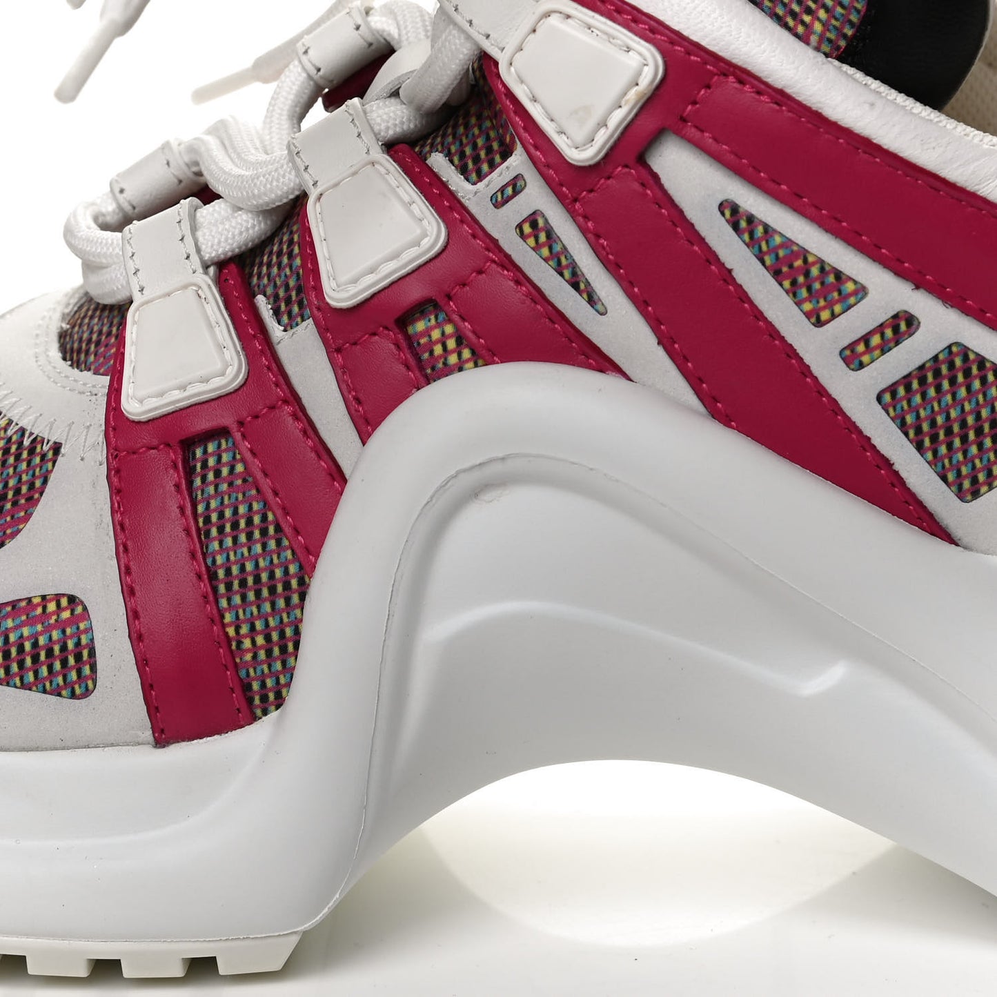 Calfskin Nylon LV Pop Archlight Sneaker 38.5 Rose