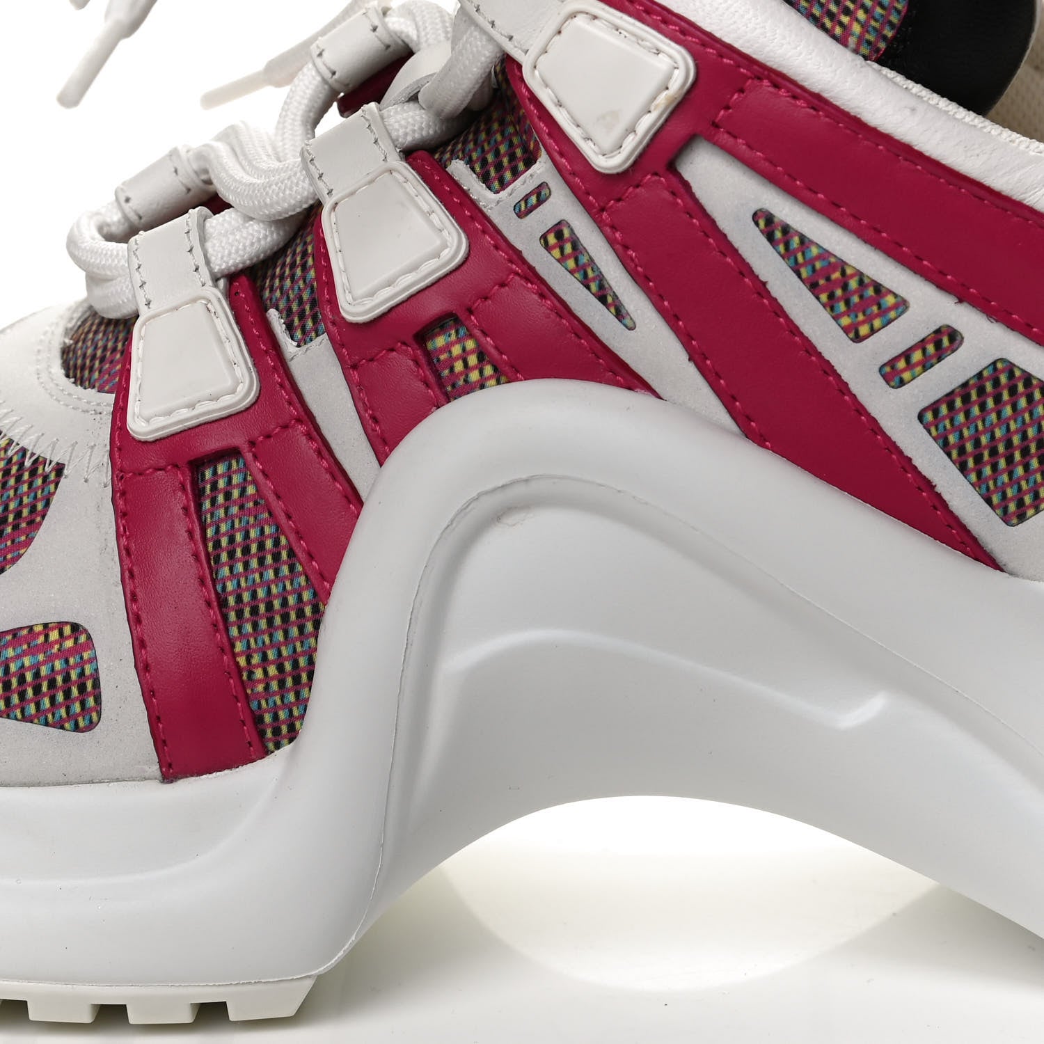 Louis Vuitton Calfskin Nylon LV Pop Archlight Sneaker 38.5 Rose 12 of 13