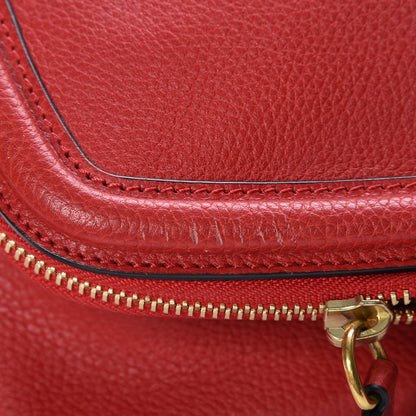Alexander McQueen Grainy Calfskin Padlock Skull Clutch Red 9 of 9
