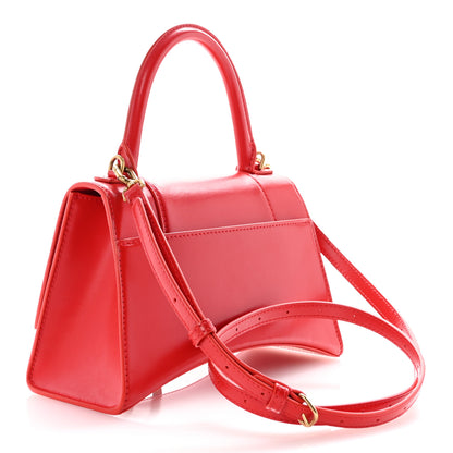 Balenciaga Shiny Box Calfskin Small Hourglass Top Handle Bag Bright Red 3 of 10