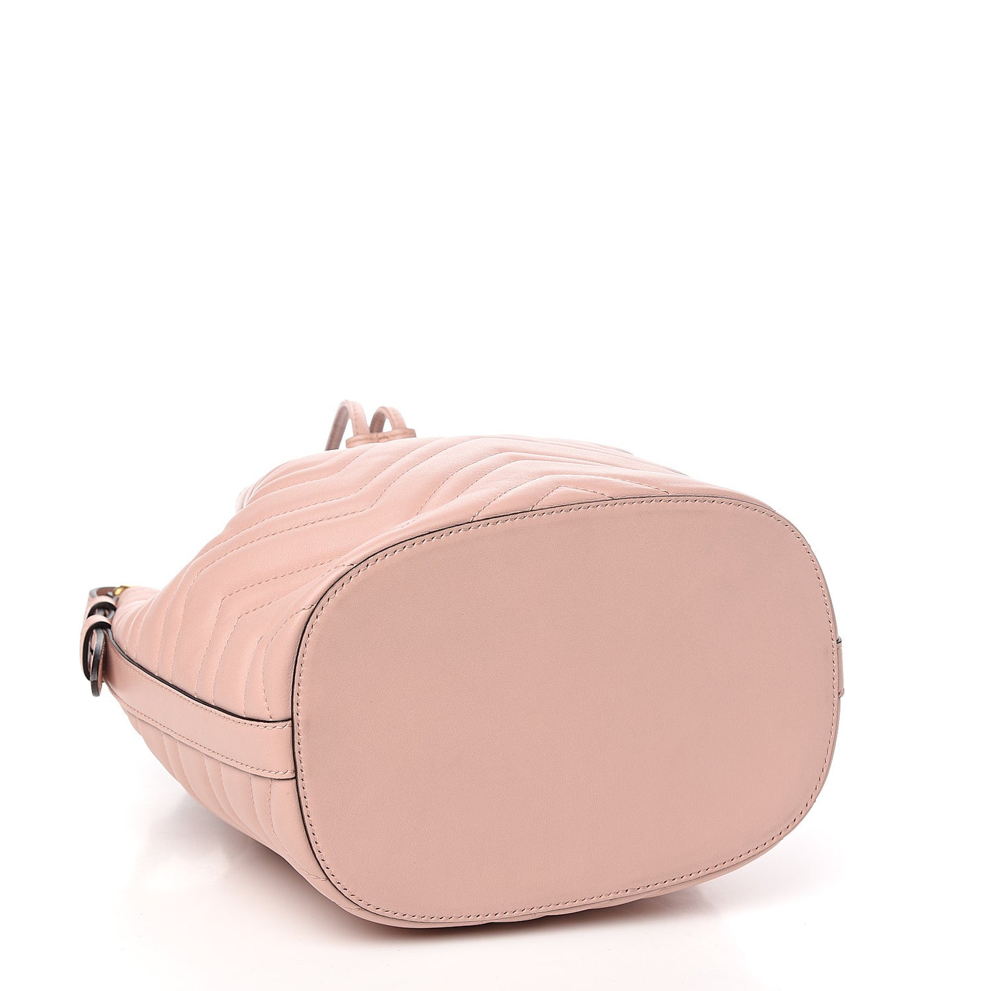 Calfskin Matelasse Sylvie Web GG Marmont Bucket Bag Perfect Pink