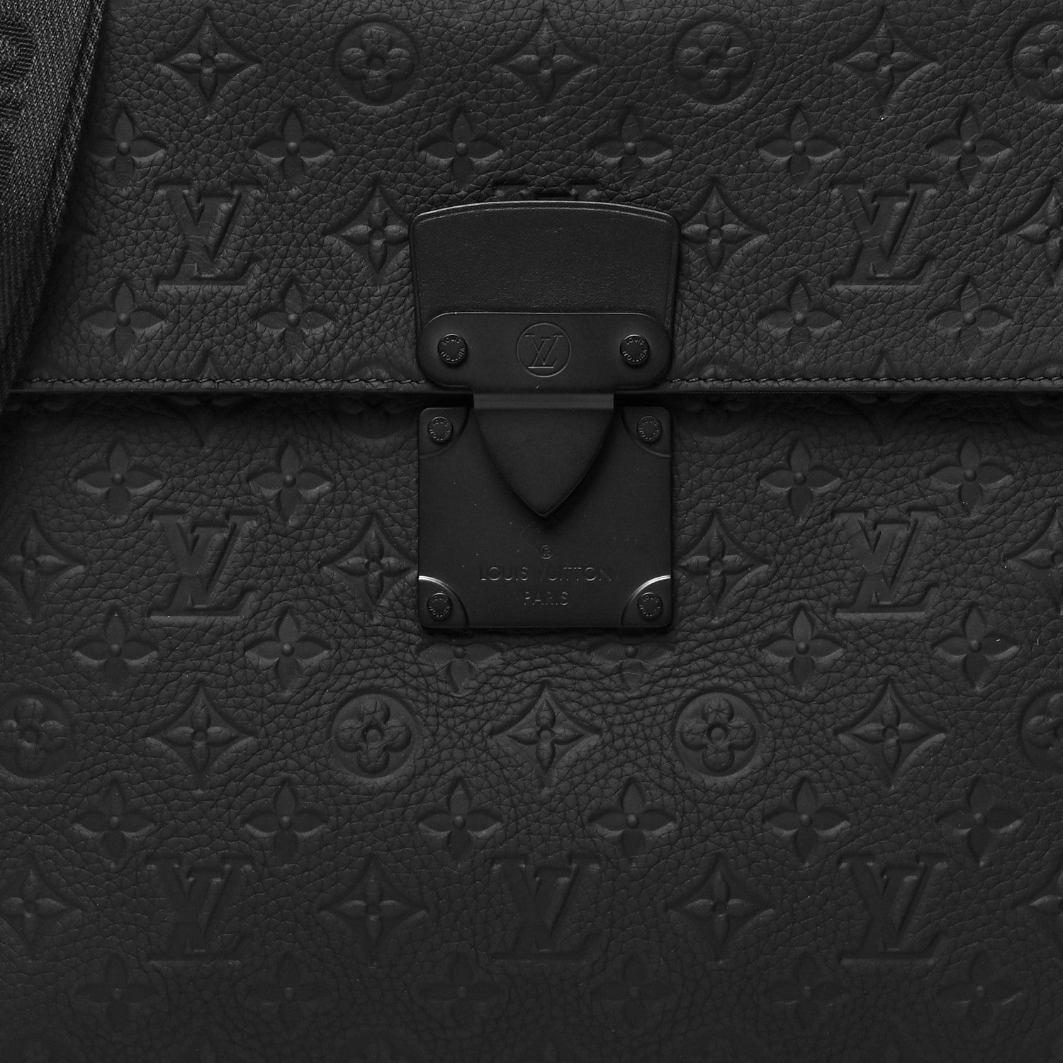 Louis Vuitton Taurillon Monogram S Lock Briefcase Black 8 of 10