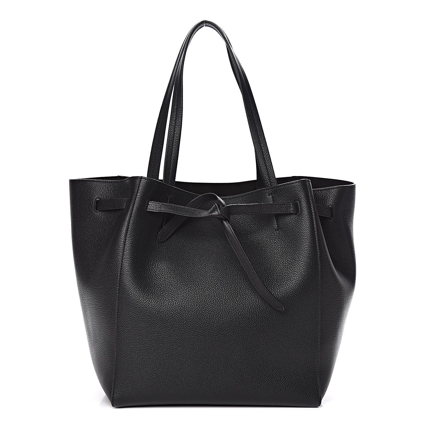 Celine Soft Grained Calfskin Small Belt Cabas Phantom Black 1 of 10