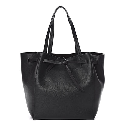Celine Soft Grained Calfskin Small Belt Cabas Phantom Black 1 of 10