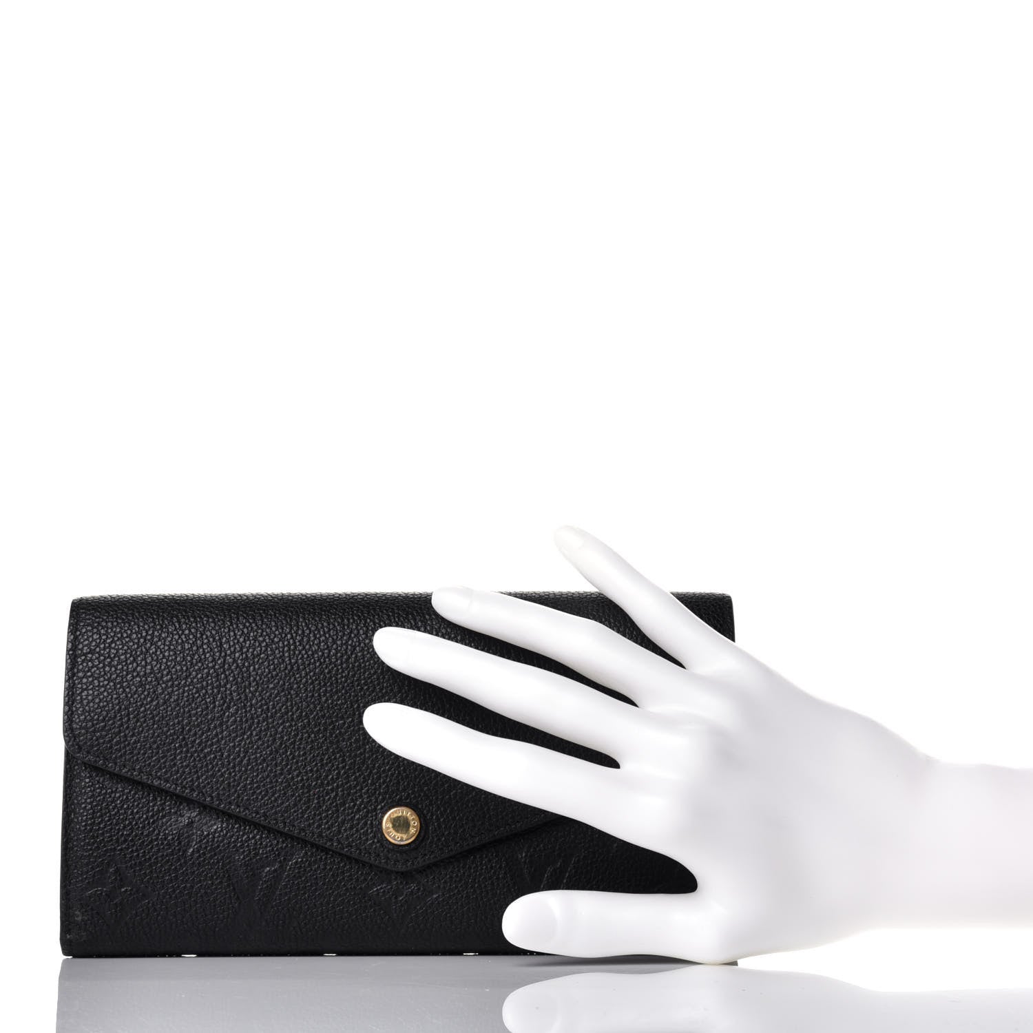 Louis Vuitton Empreinte Sarah Wallet NM Black 2 of 10