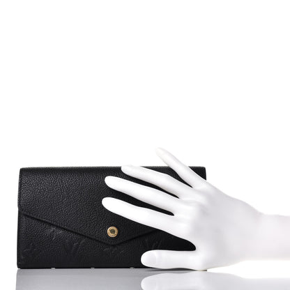 Louis Vuitton Empreinte Sarah Wallet NM Black 2 of 10