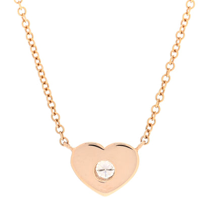 Tiffany 18K Yellow Gold Diamond Paloma Picasso Modern Heart Pendant Necklace 3 of 5