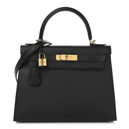 Hermes Epsom Kelly Sellier 28 Black 1 of 13