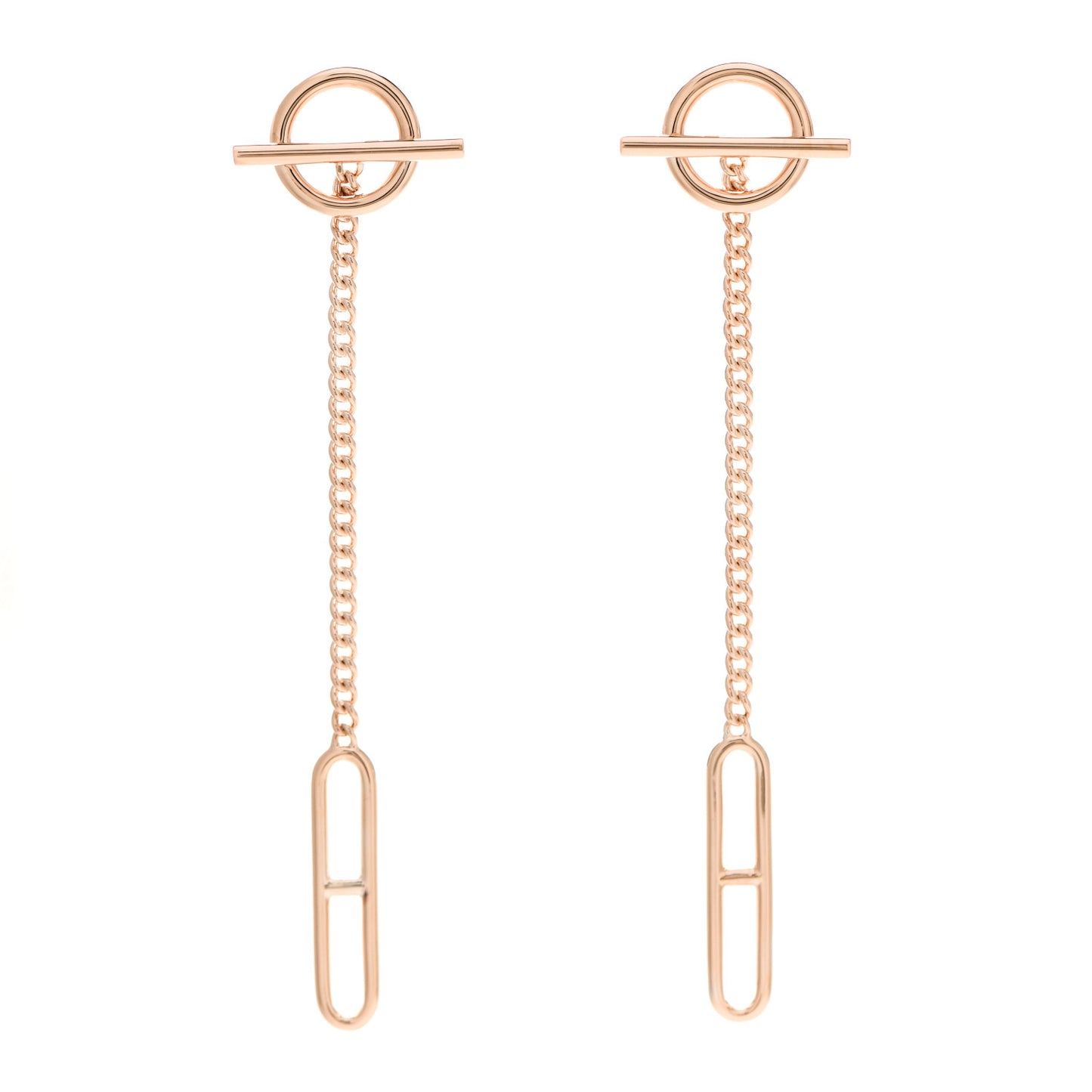 18K Rose Gold Echappee Earrings
