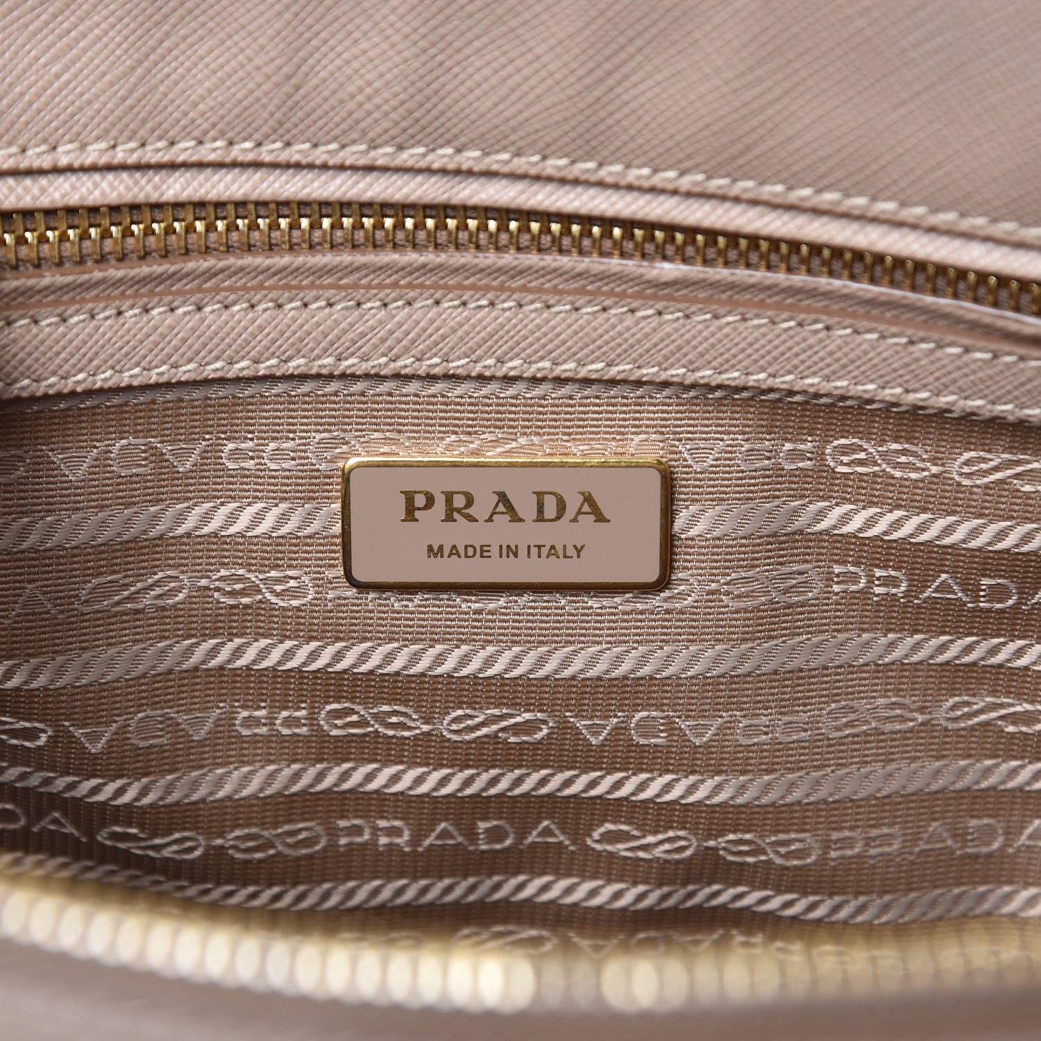 Prada Saffiano Small Galleria Double Zip Tote Cammeo 6 of 13