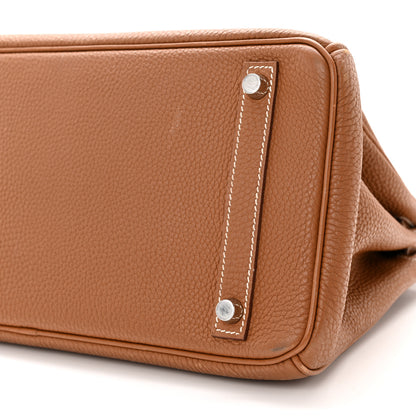 Hermes Taurillon Clemence Birkin 30 Gold 10 of 15
