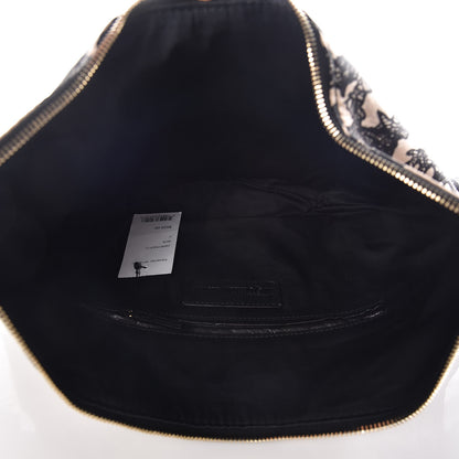 Alexander McQueen Silk De Manta Lace Print Clutch 5 of 7