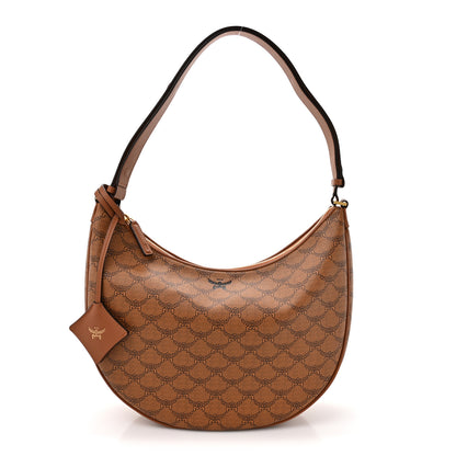 MCM Lauretos Nappa Medium Himmel Hobo Cognac 1 of 11