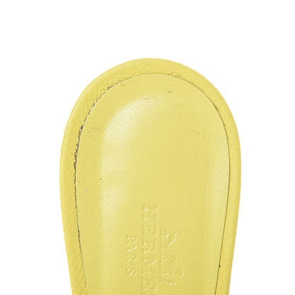 Hermes Epsom Oasis Sandals 37 Jaune Pollen 13 of 16