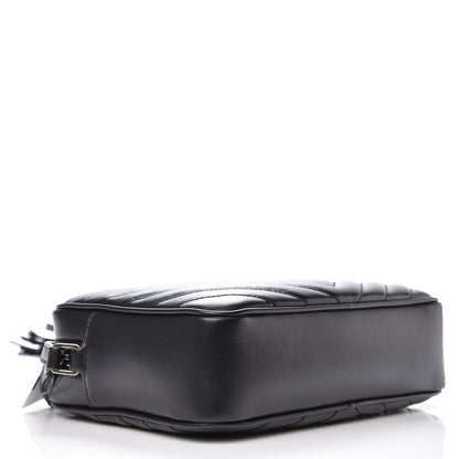Saint Laurent Calfskin Matelasse Monogram Lou Camera Bag Black 4 of 10