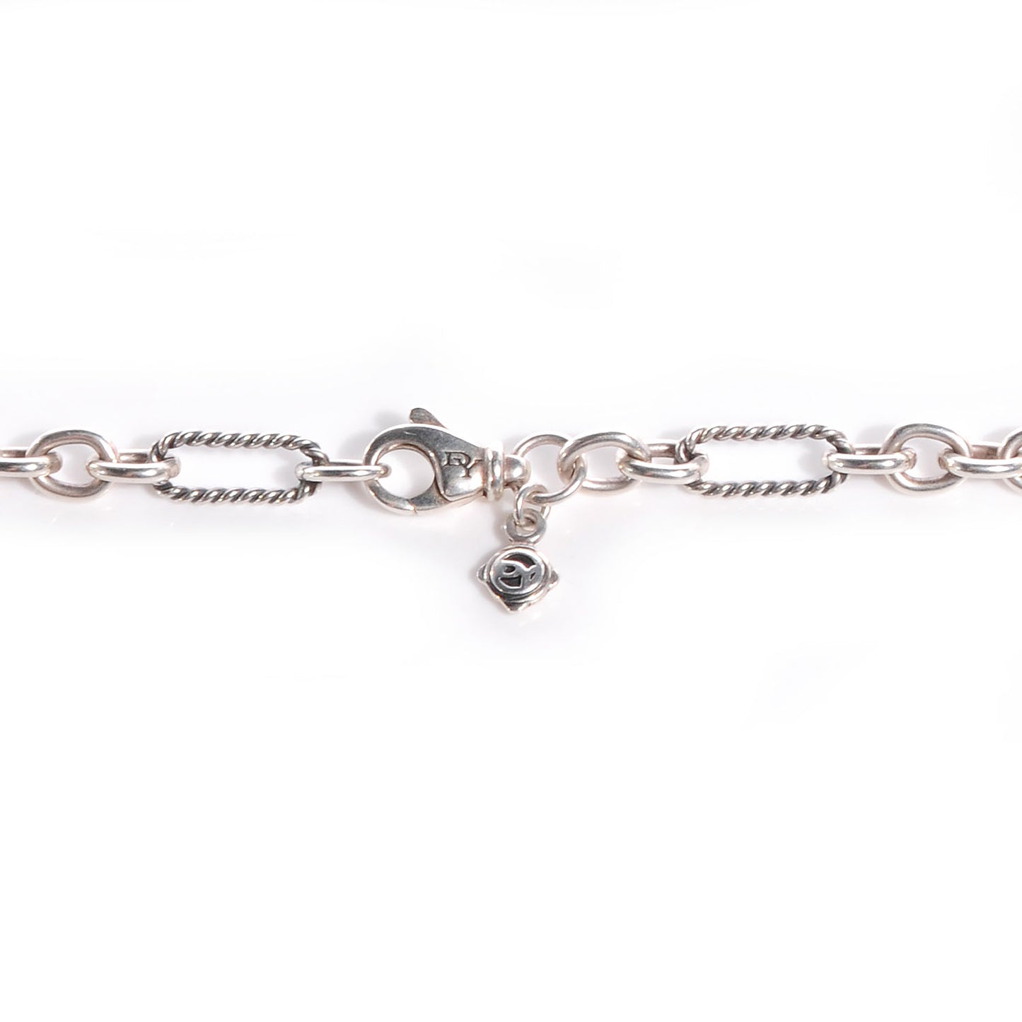 Sterling Silver Pearl Cable Classics Figaro Chain Necklace