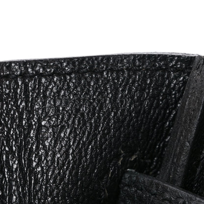Hermes Togo Birkin 25 Black 7 of 11