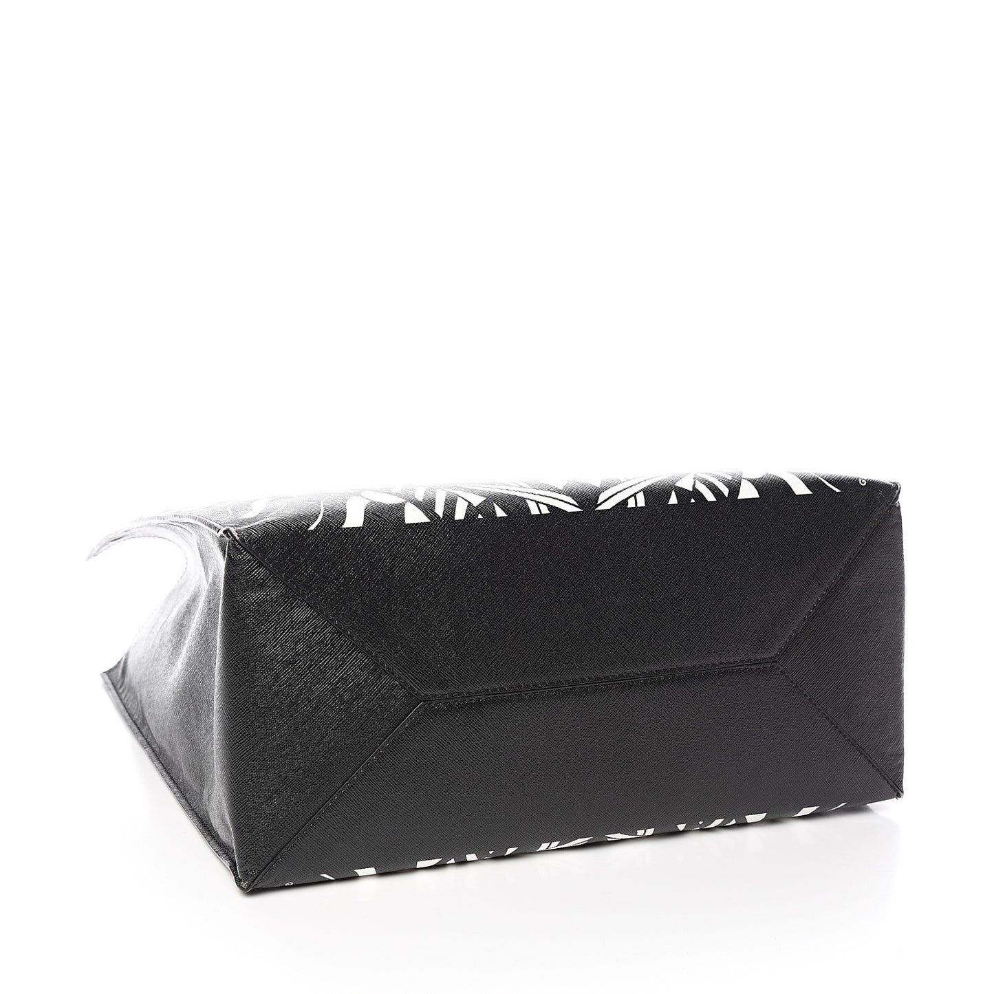 Calfskin Power of Love Print Tote Black