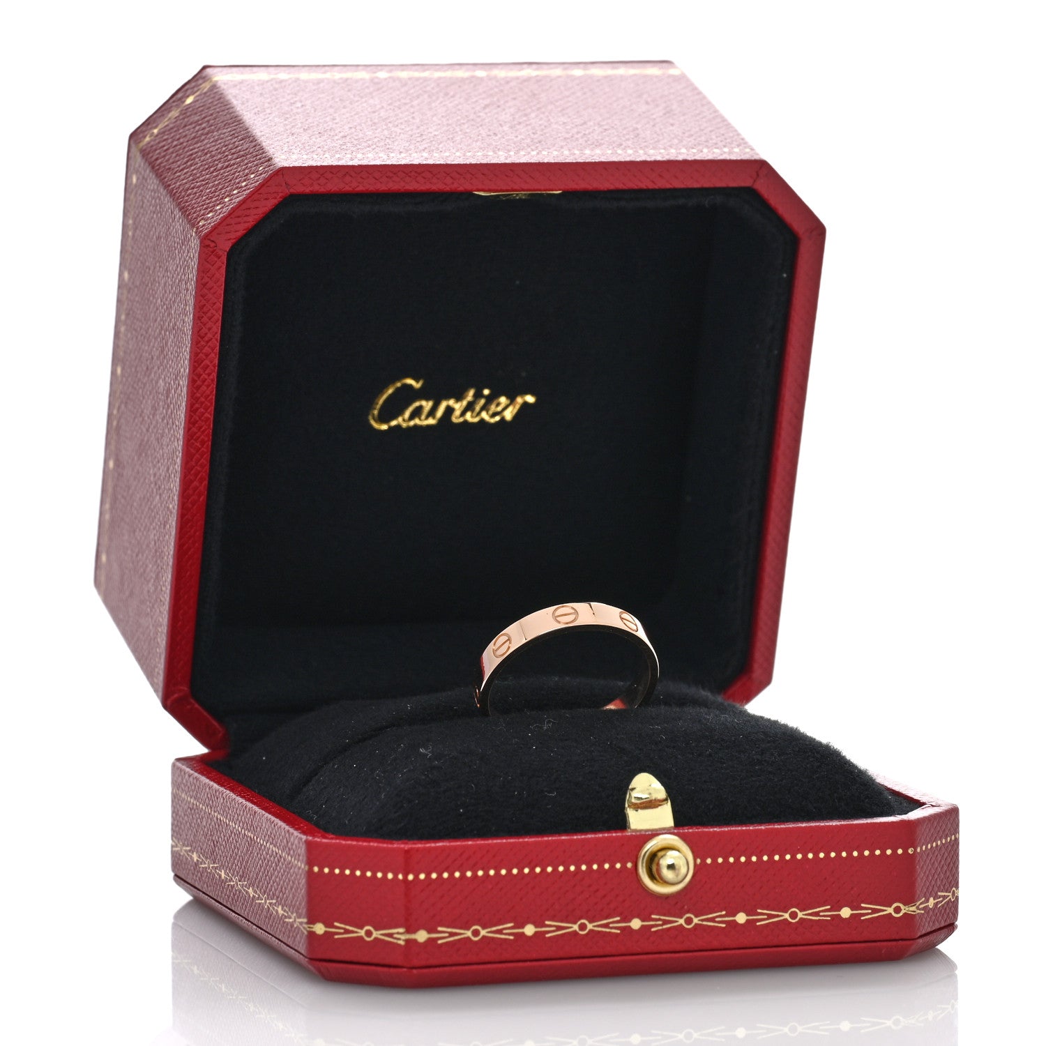 Cartier 18K Pink Gold 3.5mm LOVE Wedding Band Ring 58 8.5 5 of 5
