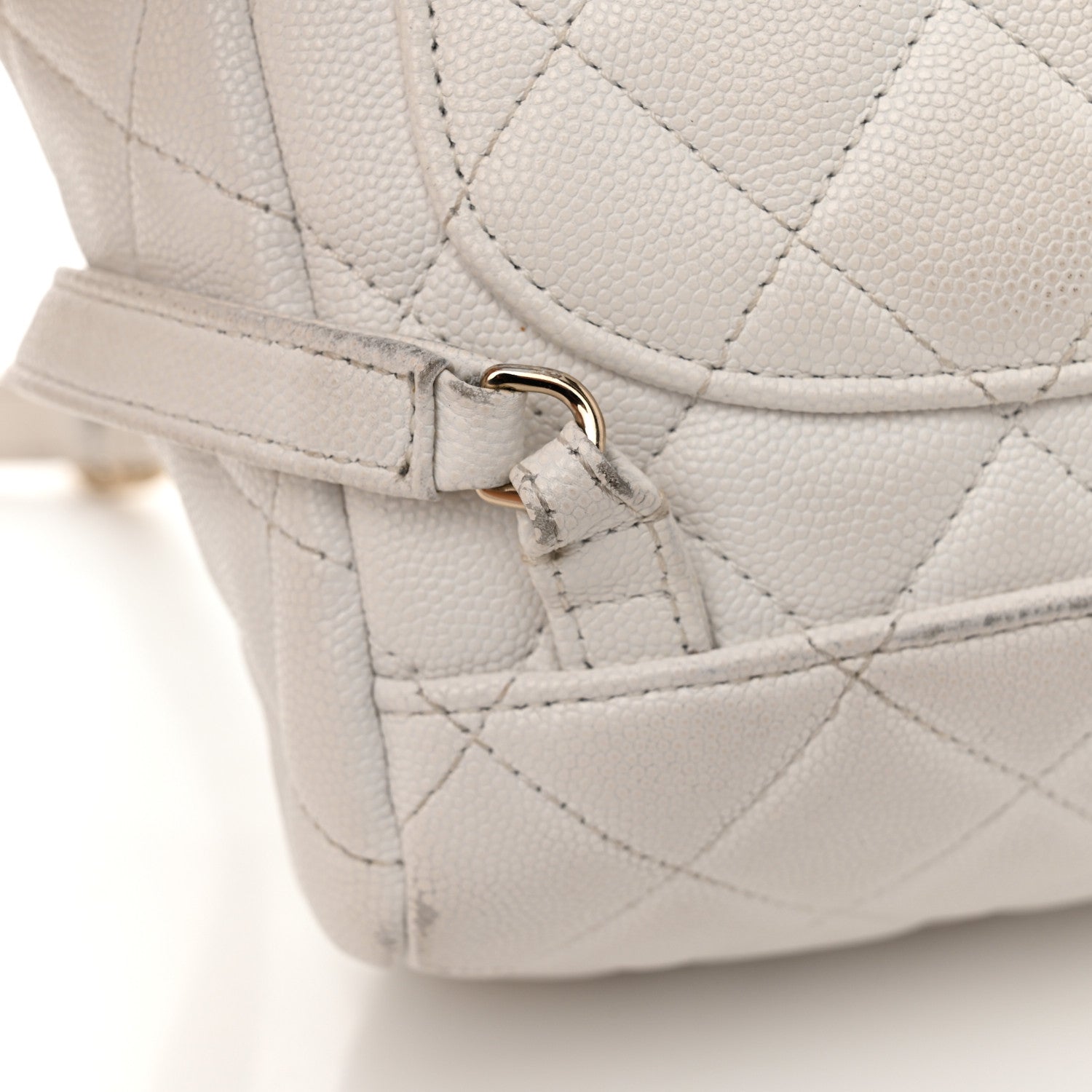 Chanel Caviar Quilted Mini Urban Spirit Backpack White 29 of 30