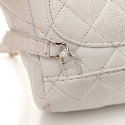 Chanel Caviar Quilted Mini Urban Spirit Backpack White 29 of 30
