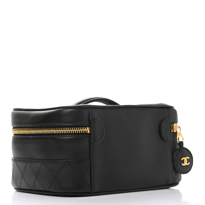 Chanel Lambskin Vanity Cosmetic Case Black 2 of 11