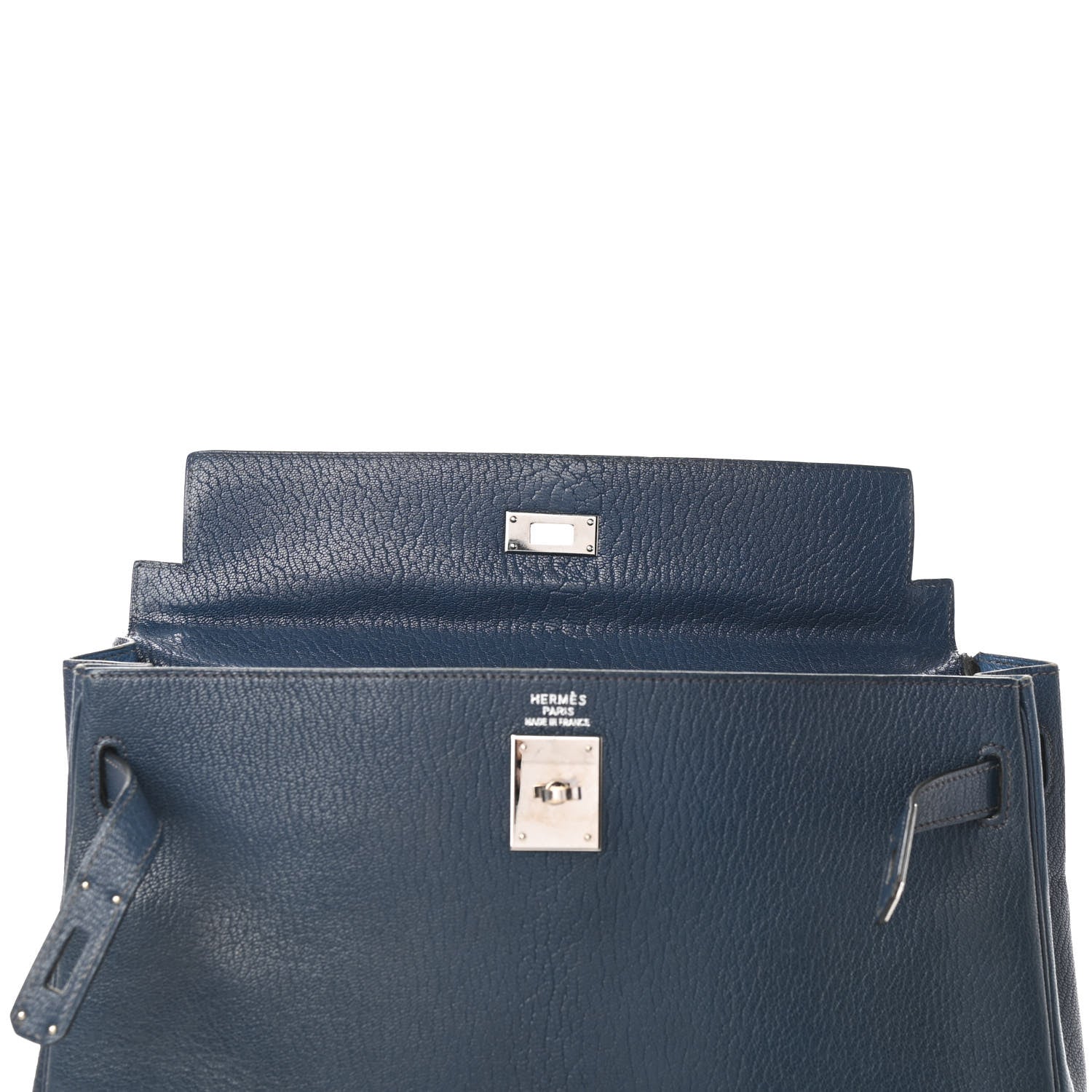 Hermes Chevre De Coromandel Kelly Retourne 35 Bleu De Prusse 16 of 41