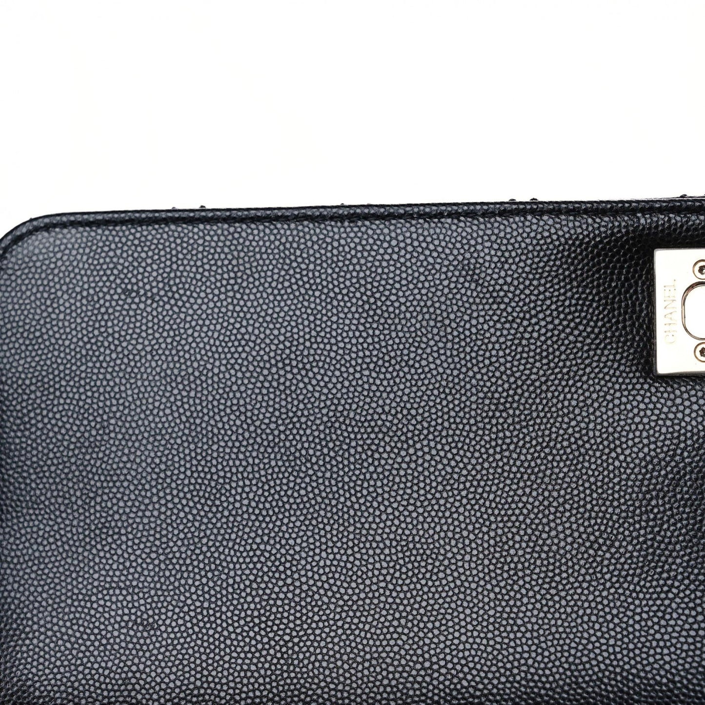 Caviar Quilted Medium Coco Handle Flap Black