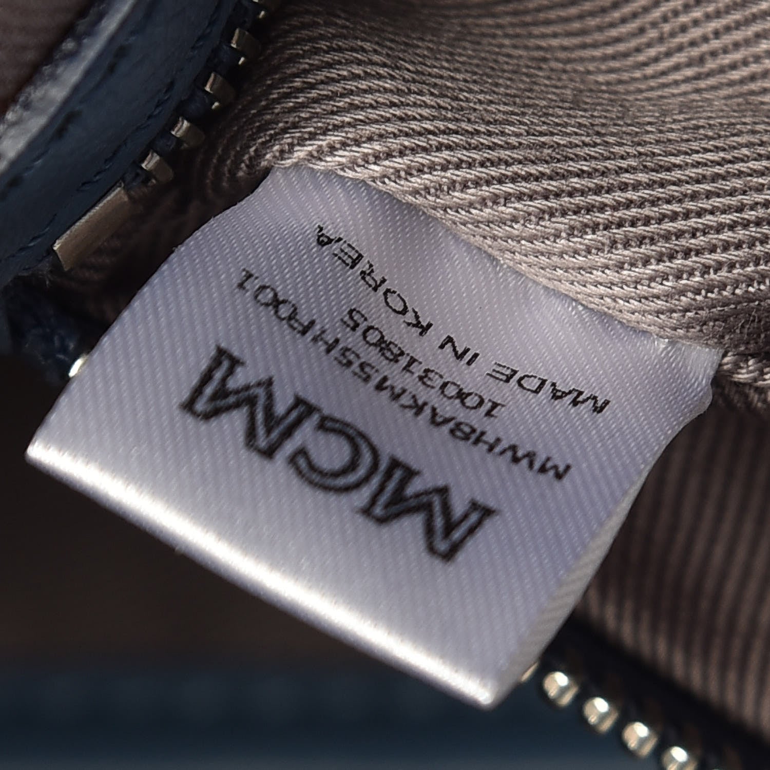 MCM Calfskin Ottomar Monogram Large Klara Hobo Luft Blue 9 of 10