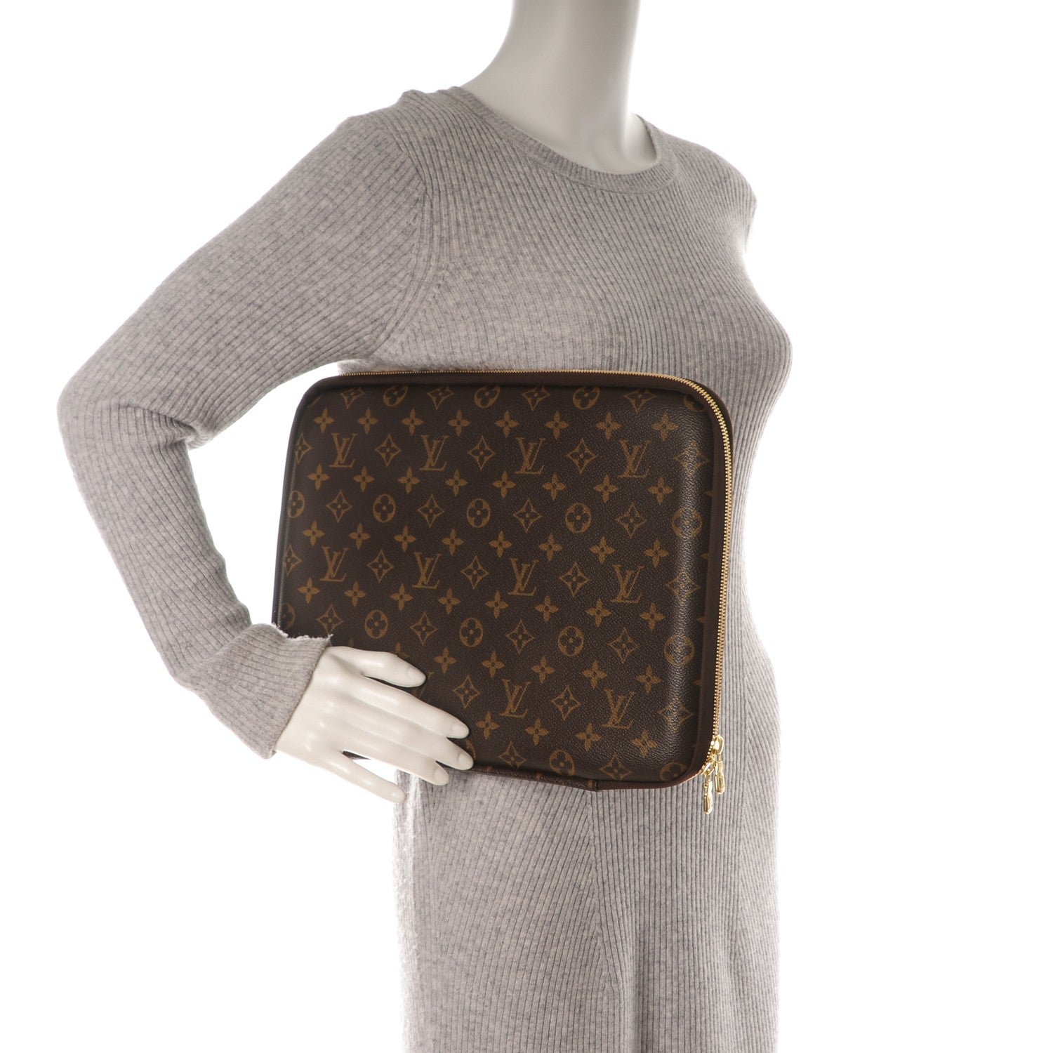 Louis Vuitton Monogram 13 Inch Laptop Sleeve 2 of 7