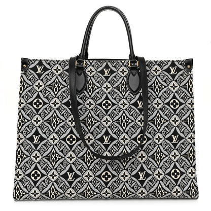 Louis Vuitton Jacquard Since 1854 Onthego GM Grey 1 of 10