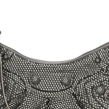 Balenciaga Rhinestone Encrusted Le Cagole Shoulder Bag XS Silver 9 of 11