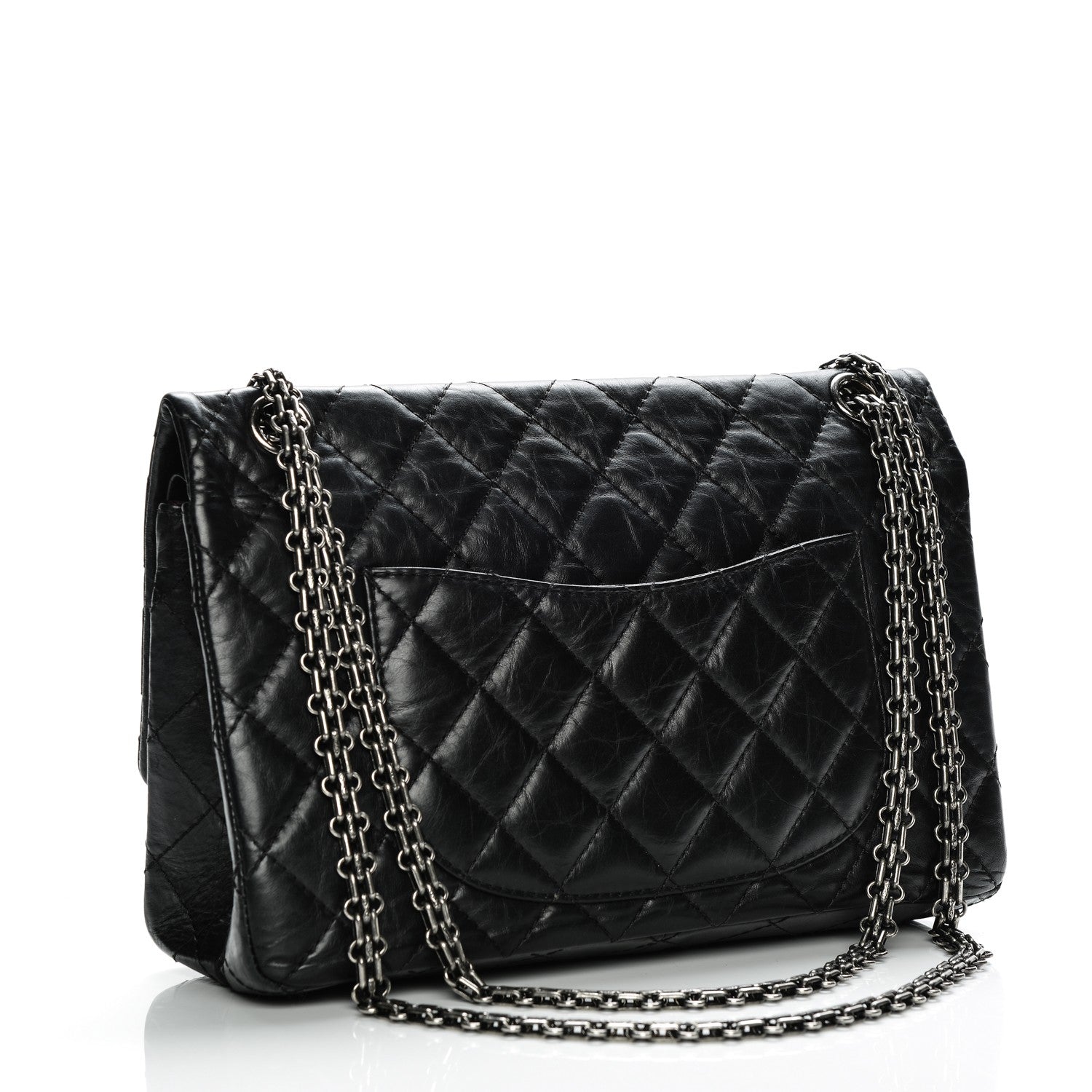 Chanel Aged Calfskin Quilted 2.55 Reissue 226 Flap Black 3 of 9