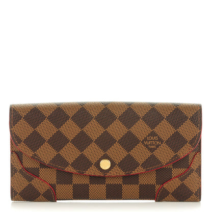 Louis Vuitton Damier Ebene Caissa Wallet Cherry 1 of 7