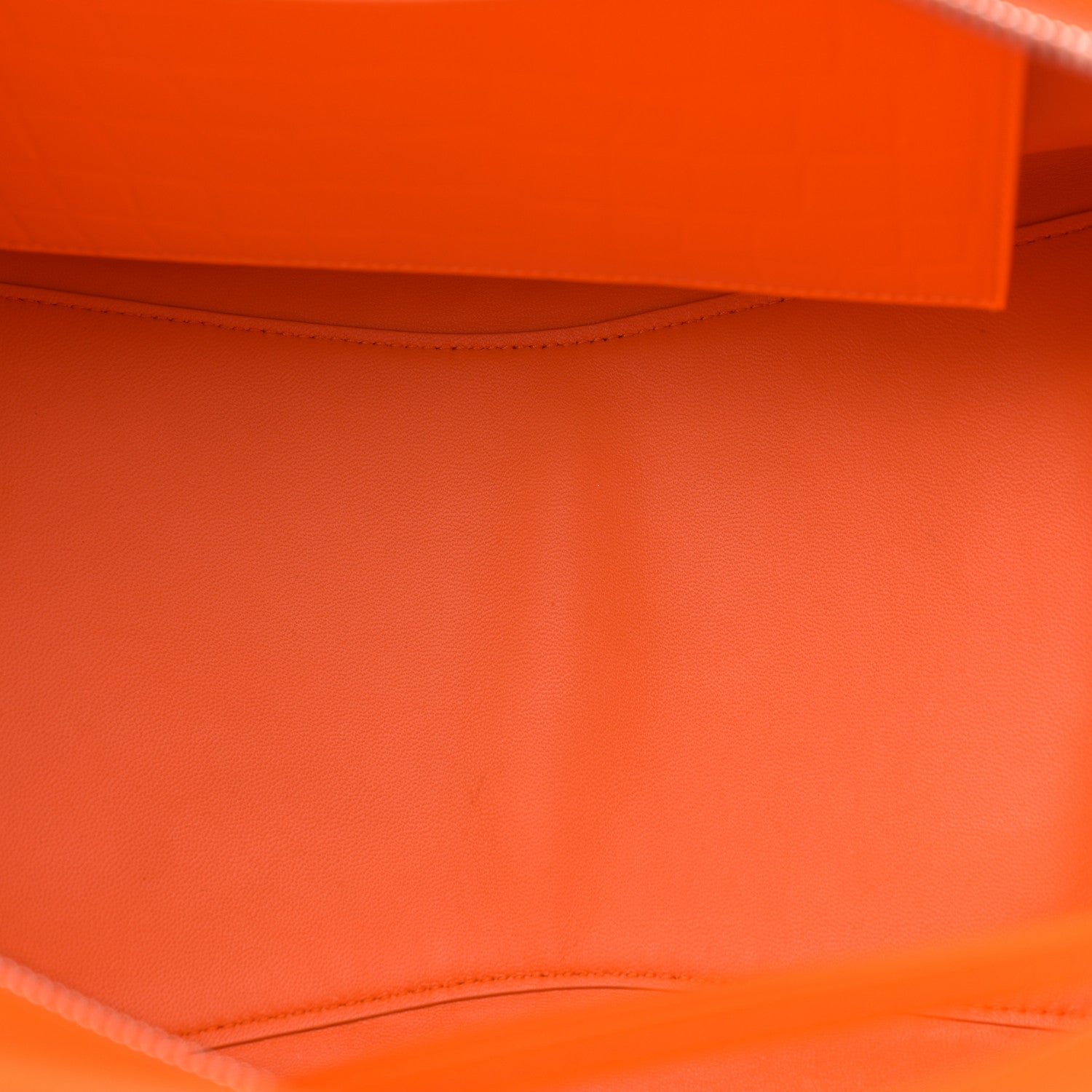 Balenciaga Semi Shiny Calfskin Crocodile Embossed Neo Classic Silver Hardware Large Top Handle Bag Orange 5 of 13