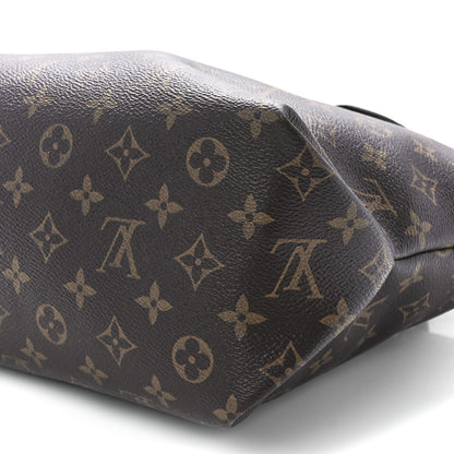 Louis Vuitton Monogram Flower Zipped Tote MM Black 13 of 13