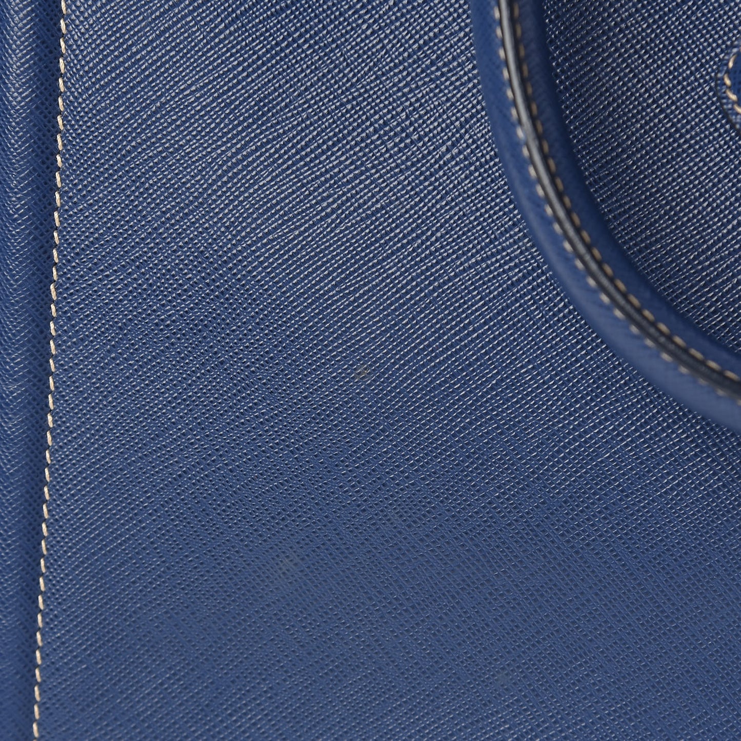 Saffiano Lux Bi-Color Small Tote Bluette Turchese