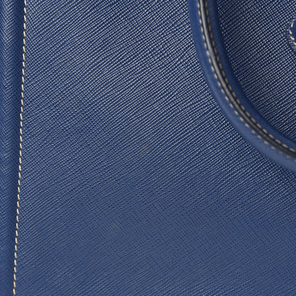 Prada Saffiano Lux Bi-Color Small Tote Bluette Turchese 17 of 17