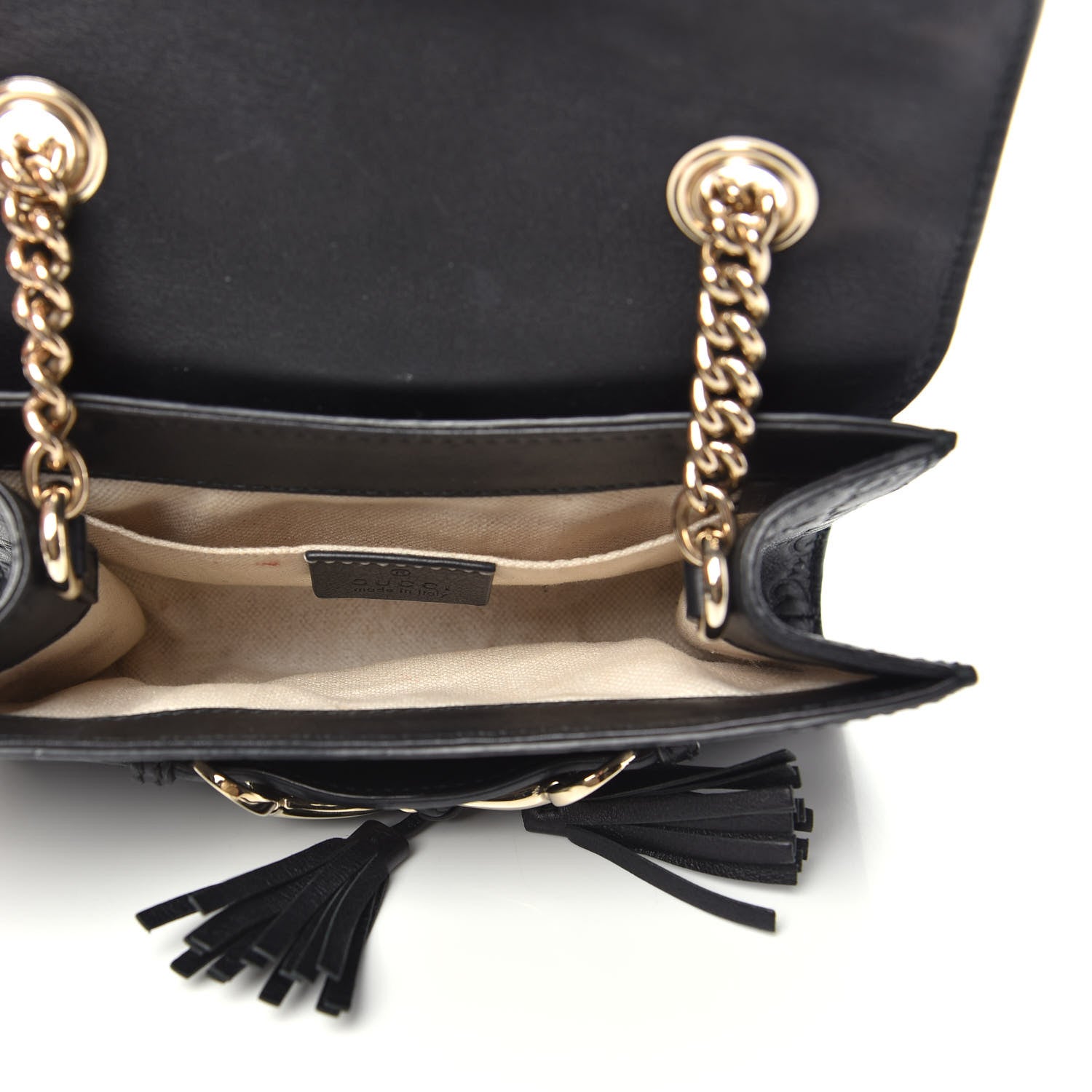 Gucci Guccissima Mini Emily Shoulder Bag Black 5 of 13